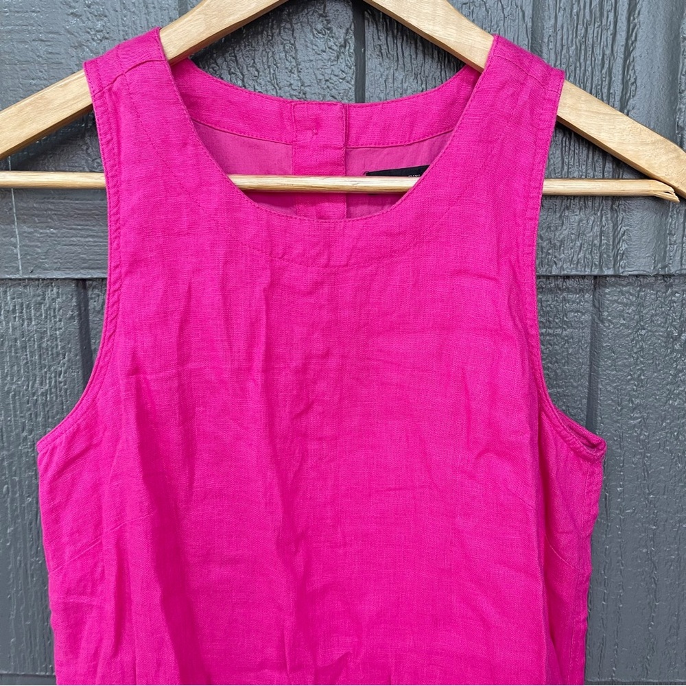 J. Crew button back pink linen shift dress - Picture 9 of 14